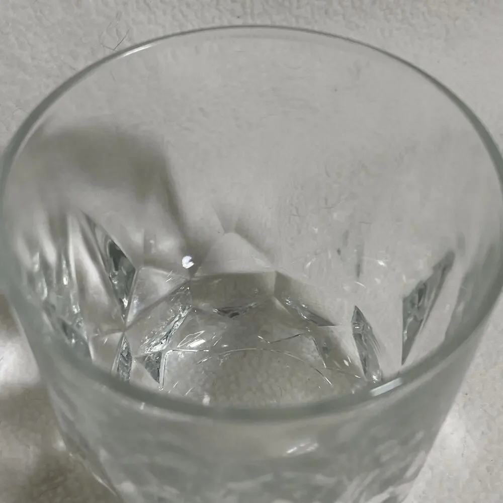 Vintage Arcoroc France ARTIC Clear old fashioned Whiskey glasses 8 oz